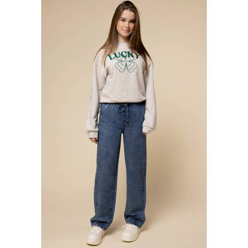 LOOXS 10sixteen straight leg jeans medium blue denim afbeelding