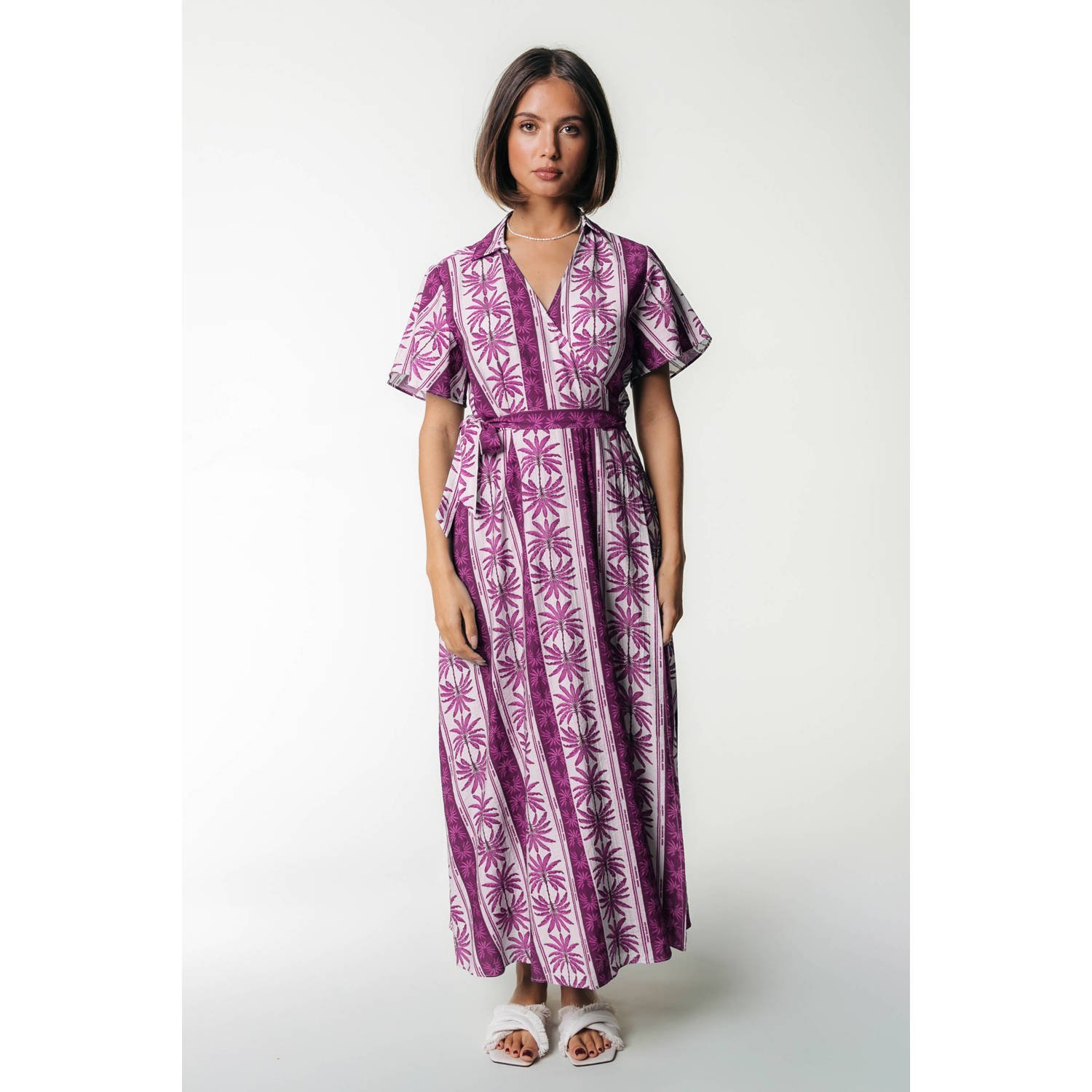 Colourful Rebel maxi jurk paars