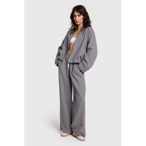 Alix the Label straight high waist broek grijs afbeelding
