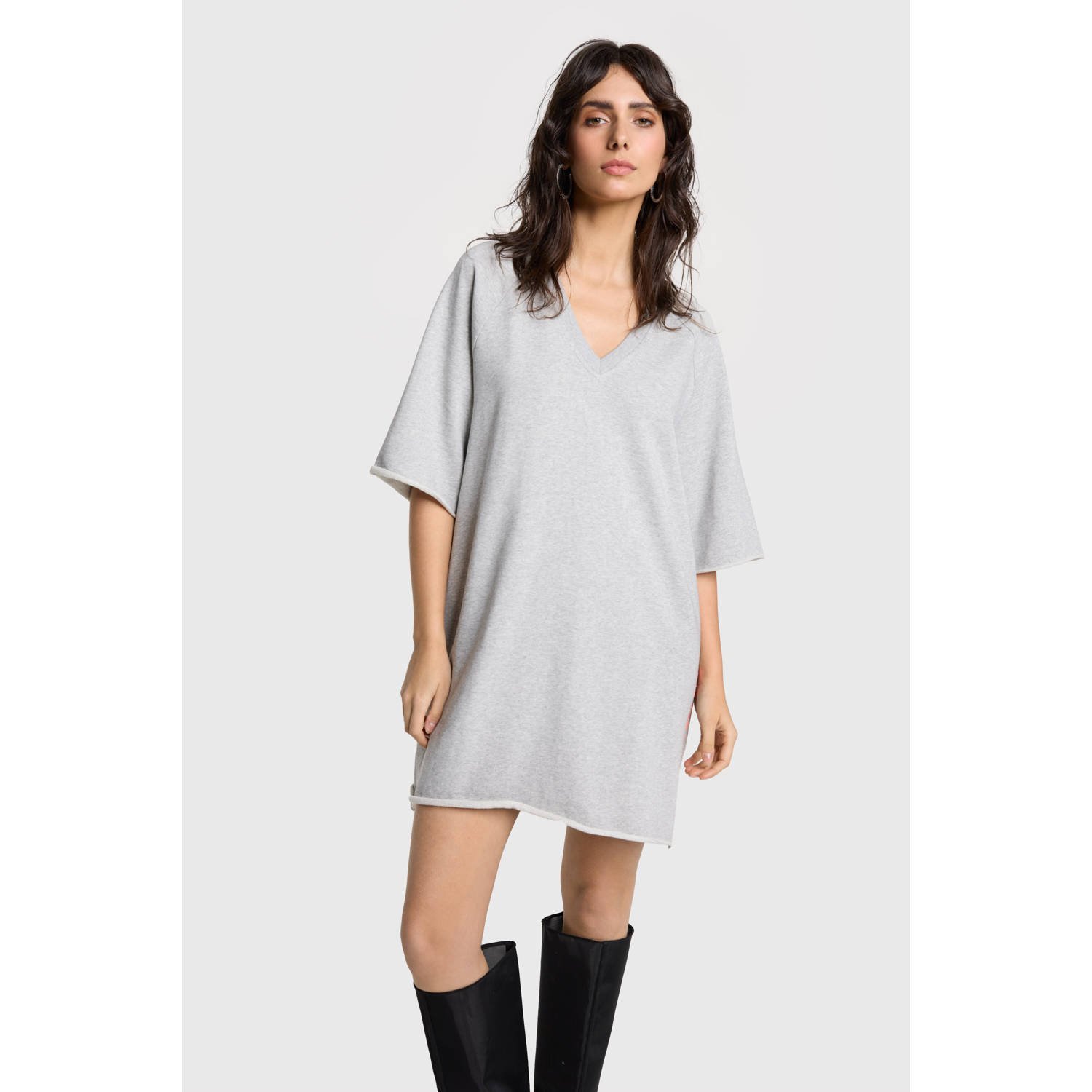 Alix the Label sweatjurk grijs