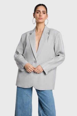 oversized blazer grijs
