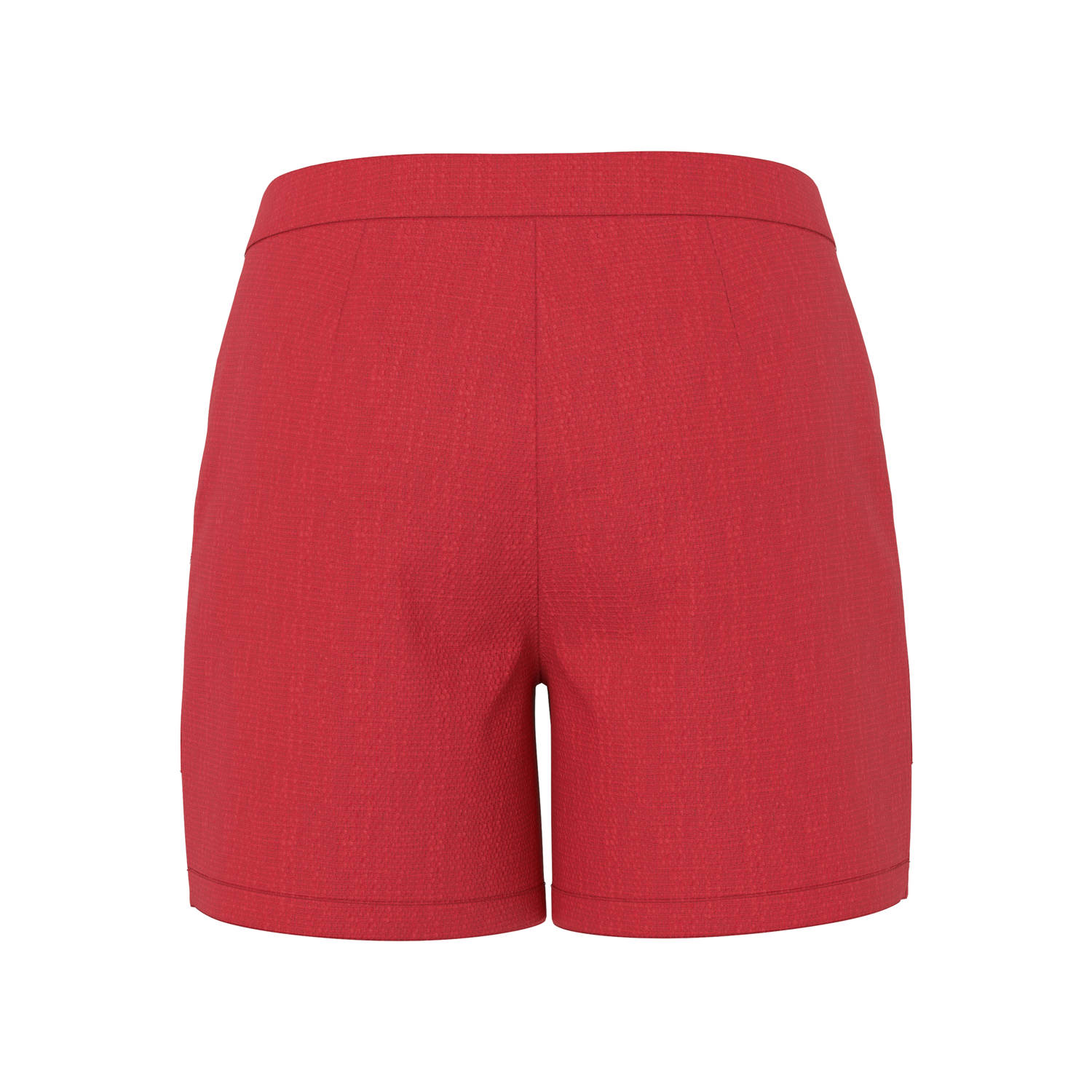 PIECES Tessa van Montfoort x Wehkamp straight high waist casual short rood