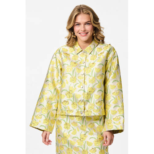 Tessa van Montfoort x PIECES x Wehkamp jasje geel afbeelding