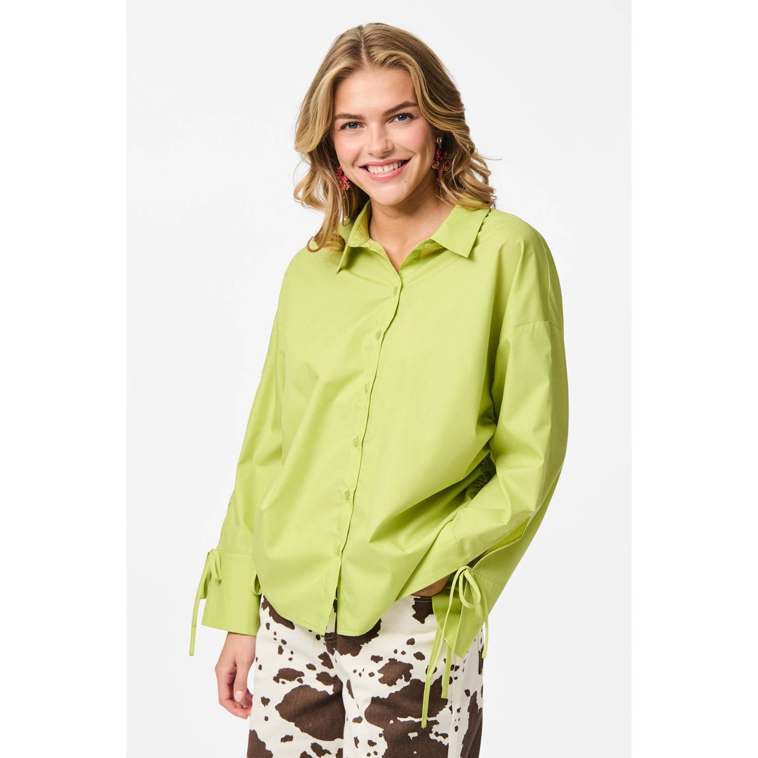 PIECES Tessa van Montfoort x Wehkamp blouse groen