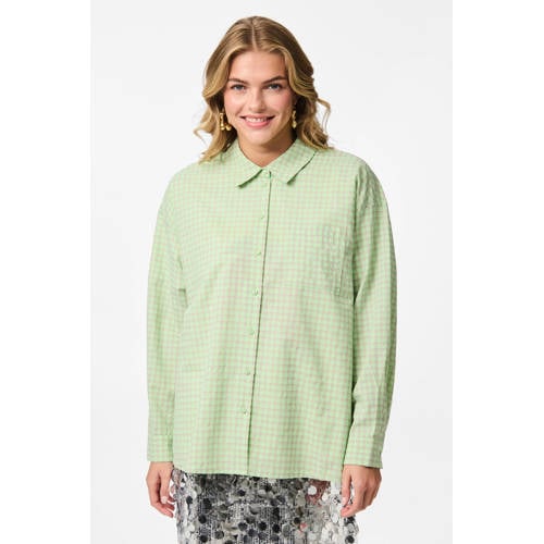 Tessa van Montfoort x PIECES x Wehkamp blouse groen afbeelding
