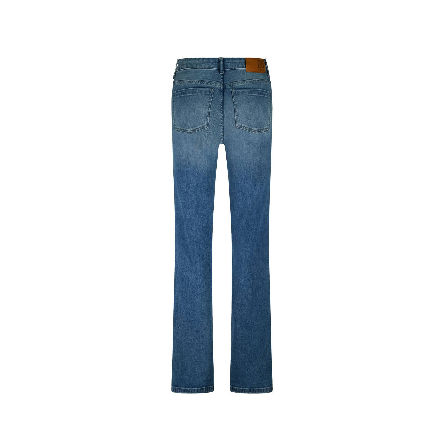 NIKKIE high waist flared jeans medium blue denim