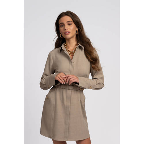 NIKKIE blousejurk beige afbeelding
