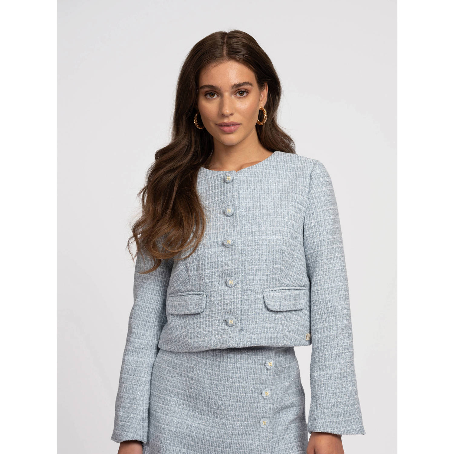 NIKKIE x Anna Nooshin jasje blauw