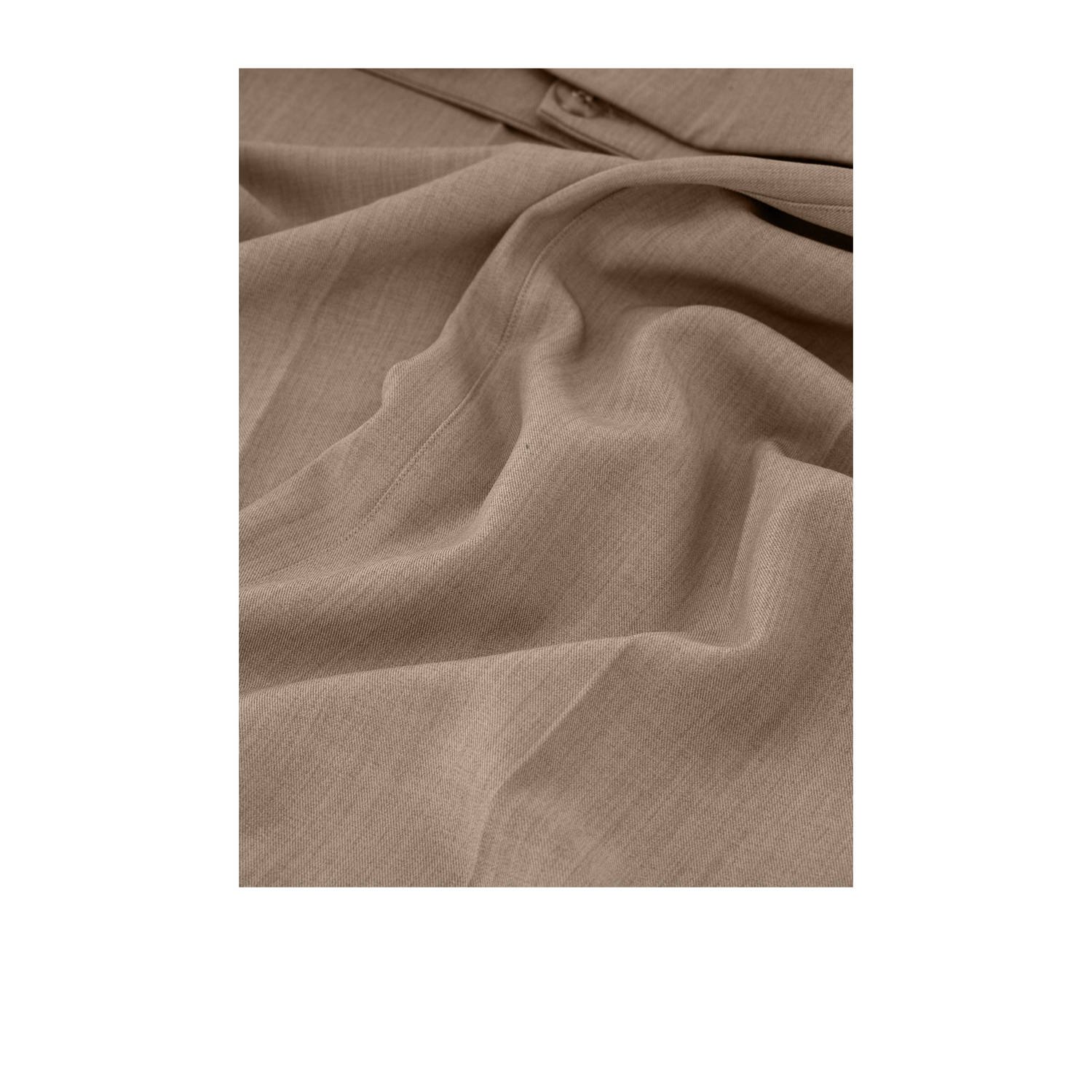NIKKIE straight high waist broek beige