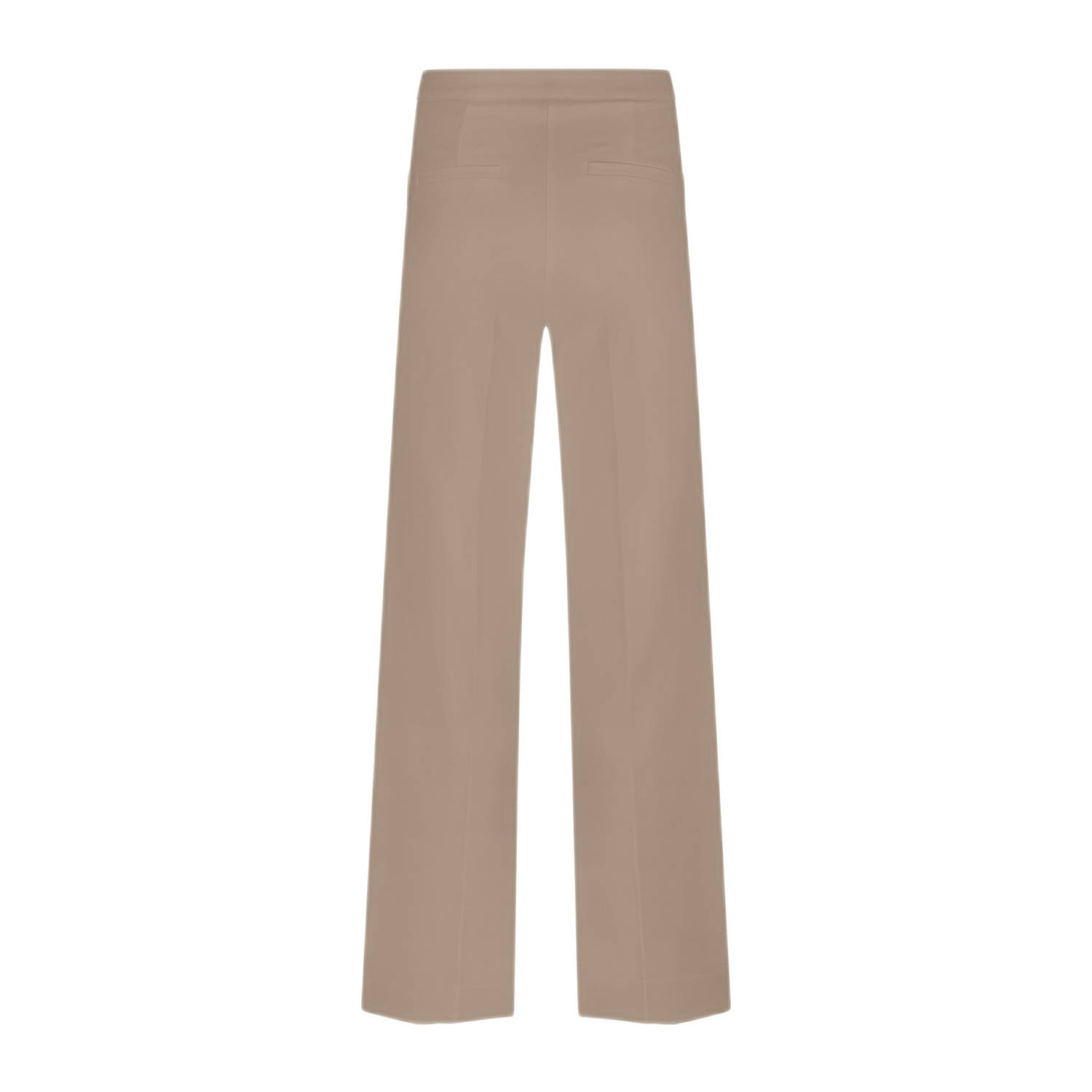 NIKKIE straight high waist broek beige