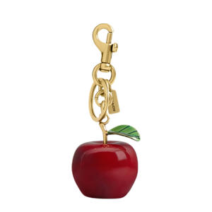 sleutelhanger Small Apple goudkleurig