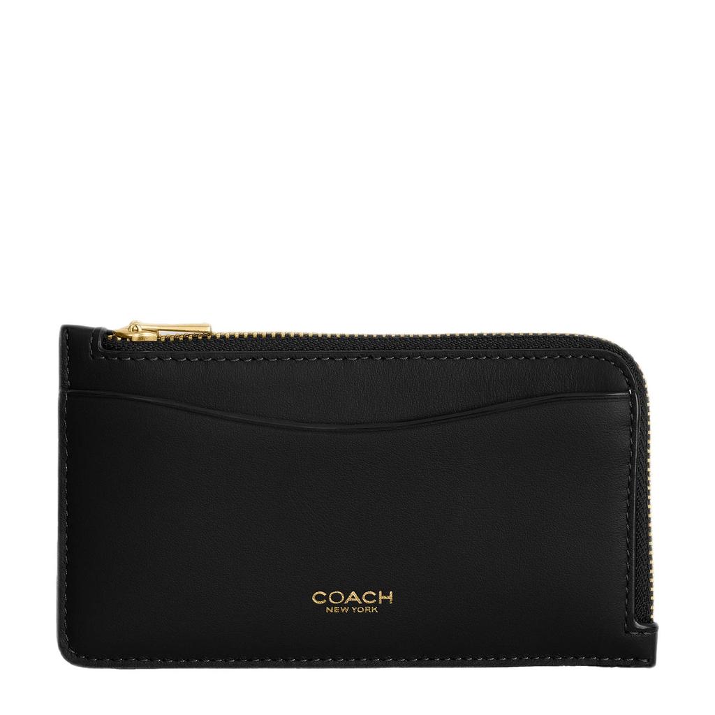 Coach leren pasjeshouder New York zwart