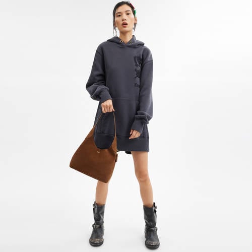 Coach suède schoudertas Brooklyn 28 bruin afbeelding