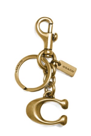 sleutelhanger Signature goudkleurig