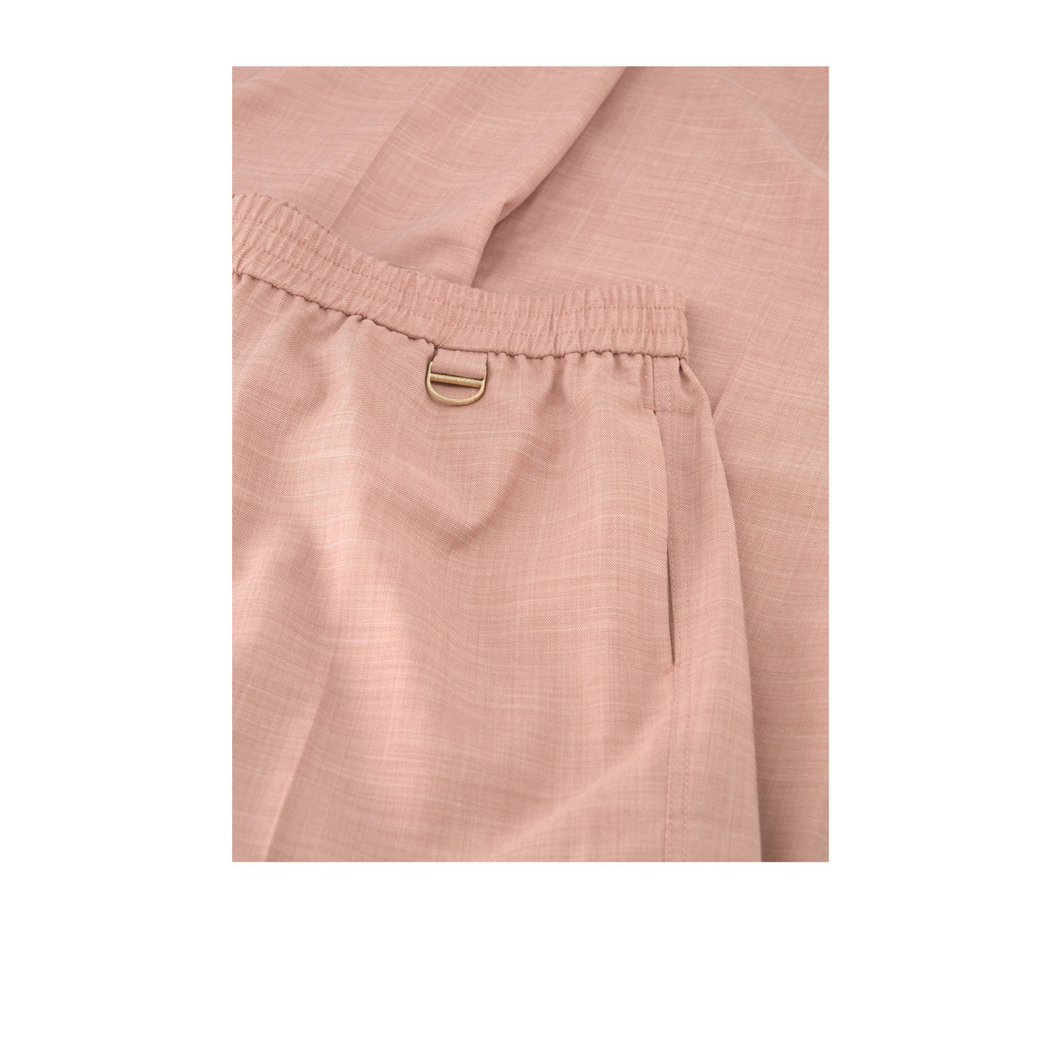 Fifth House straight high waist broek roze