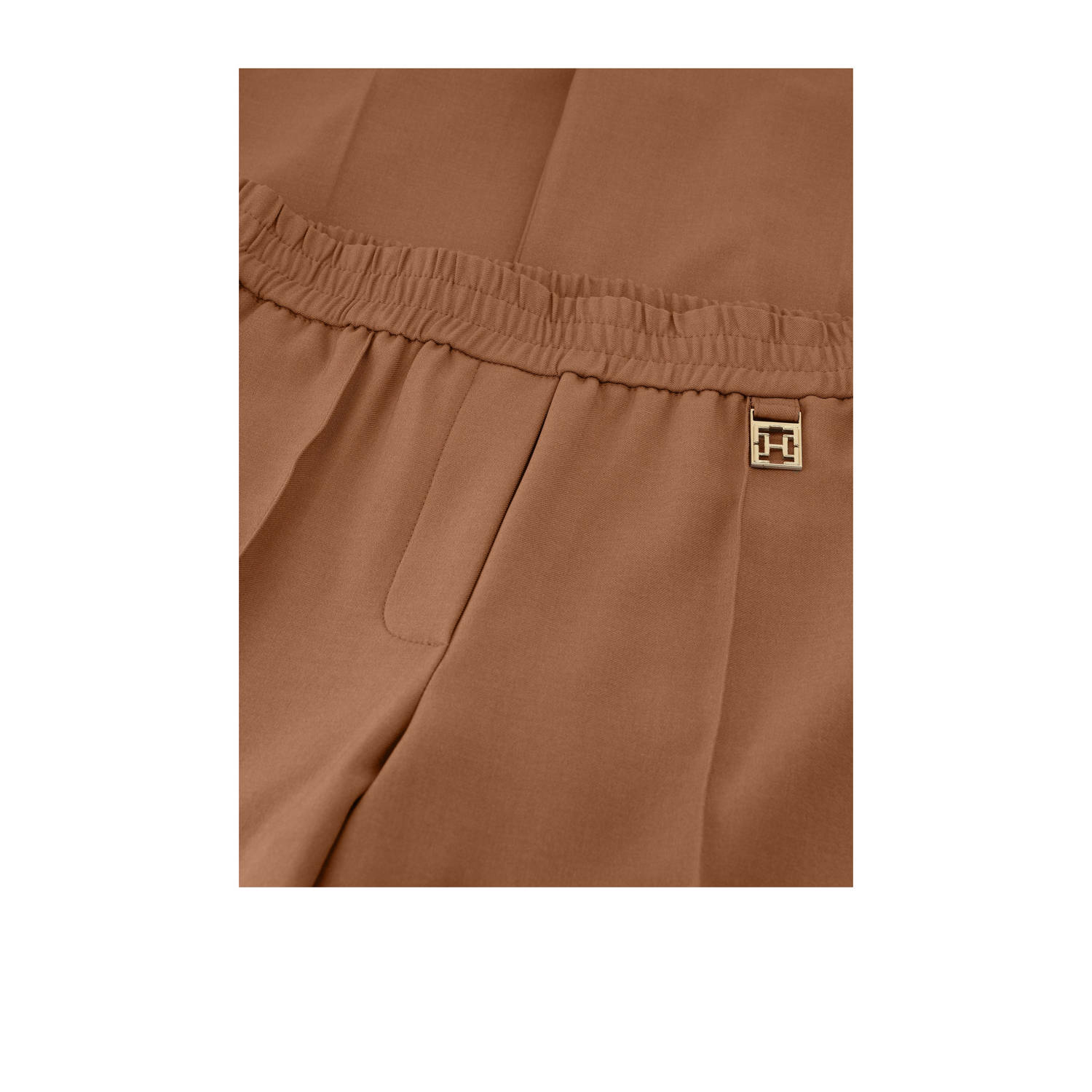 Fifth House straight high waist broek camel