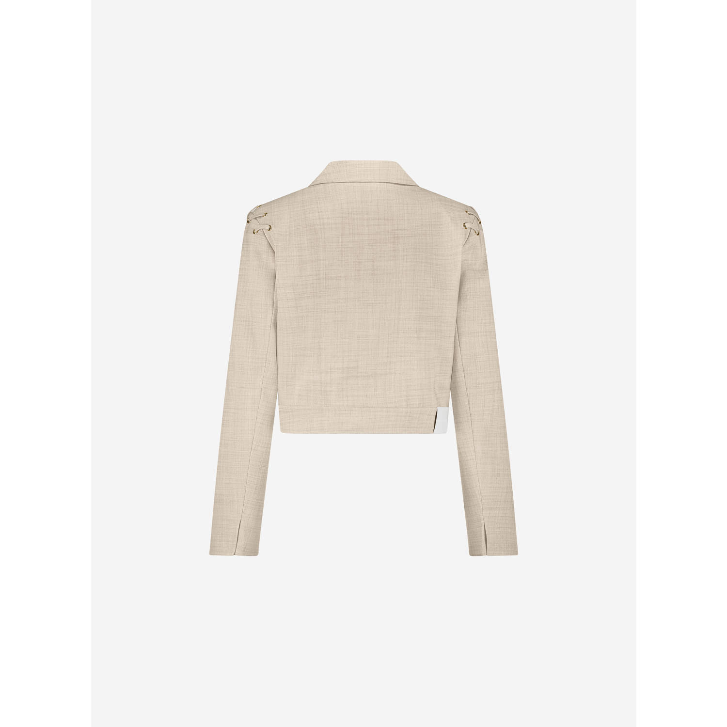 Fifth House cropped blazer beige