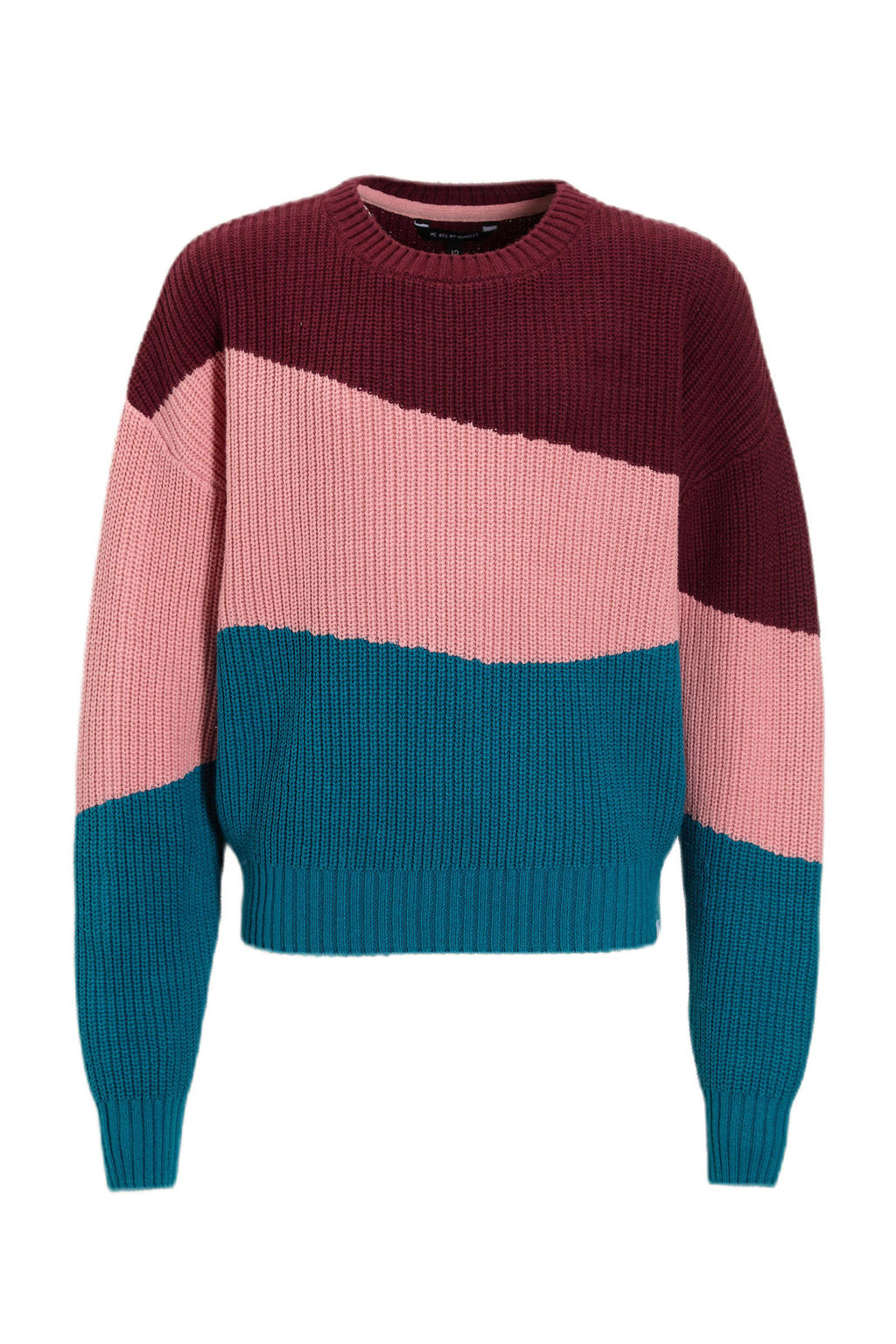 LUVCES Herentrui voor de winter, casual, colourblock, lange mouwen, truien, tops, ronde hals, dagelijks gebruik, gestreepte trui, Beige, M