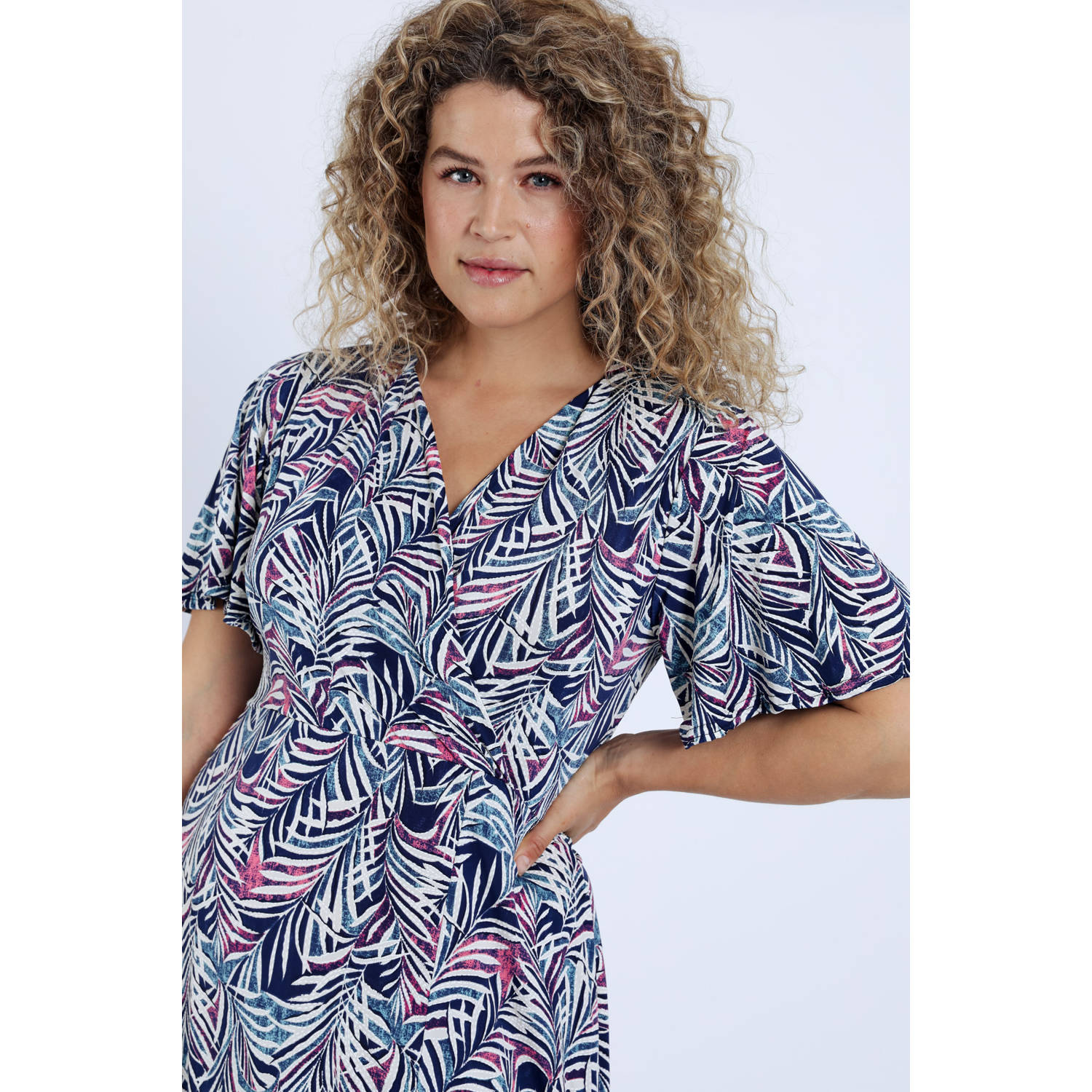Paprika maxi jurk multi