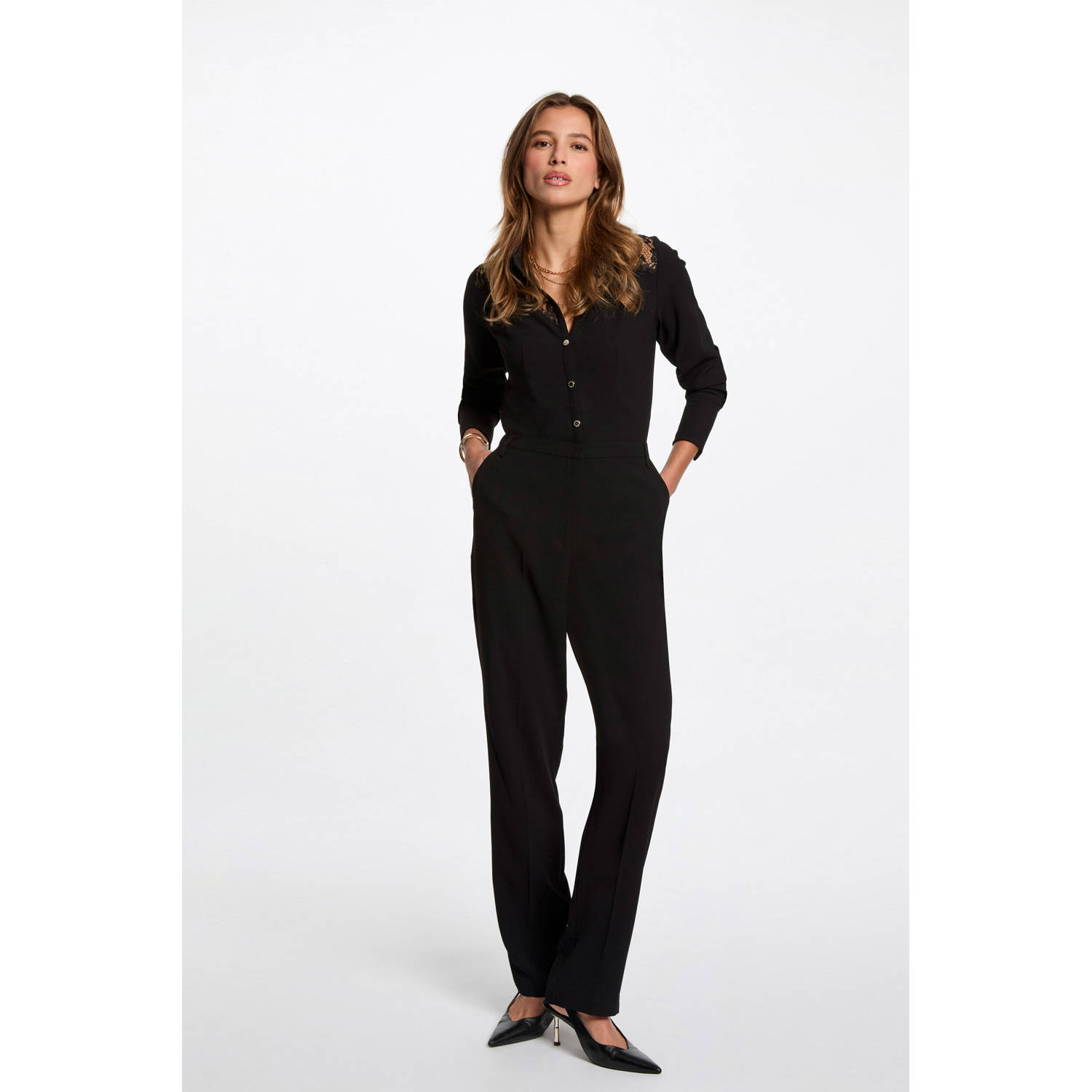Morgan jumpsuit zwart
