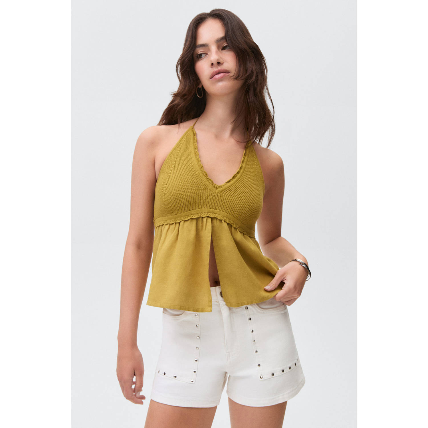 MANGO TEEN denim short wit