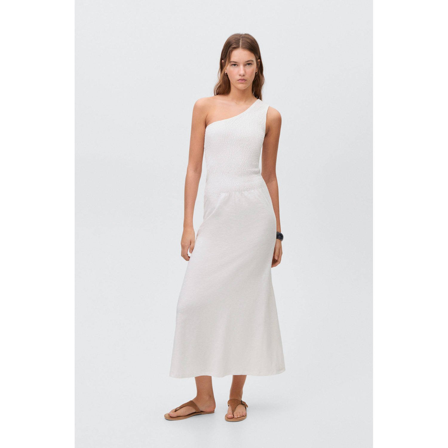 MANGO TEEN maxi jurk wit