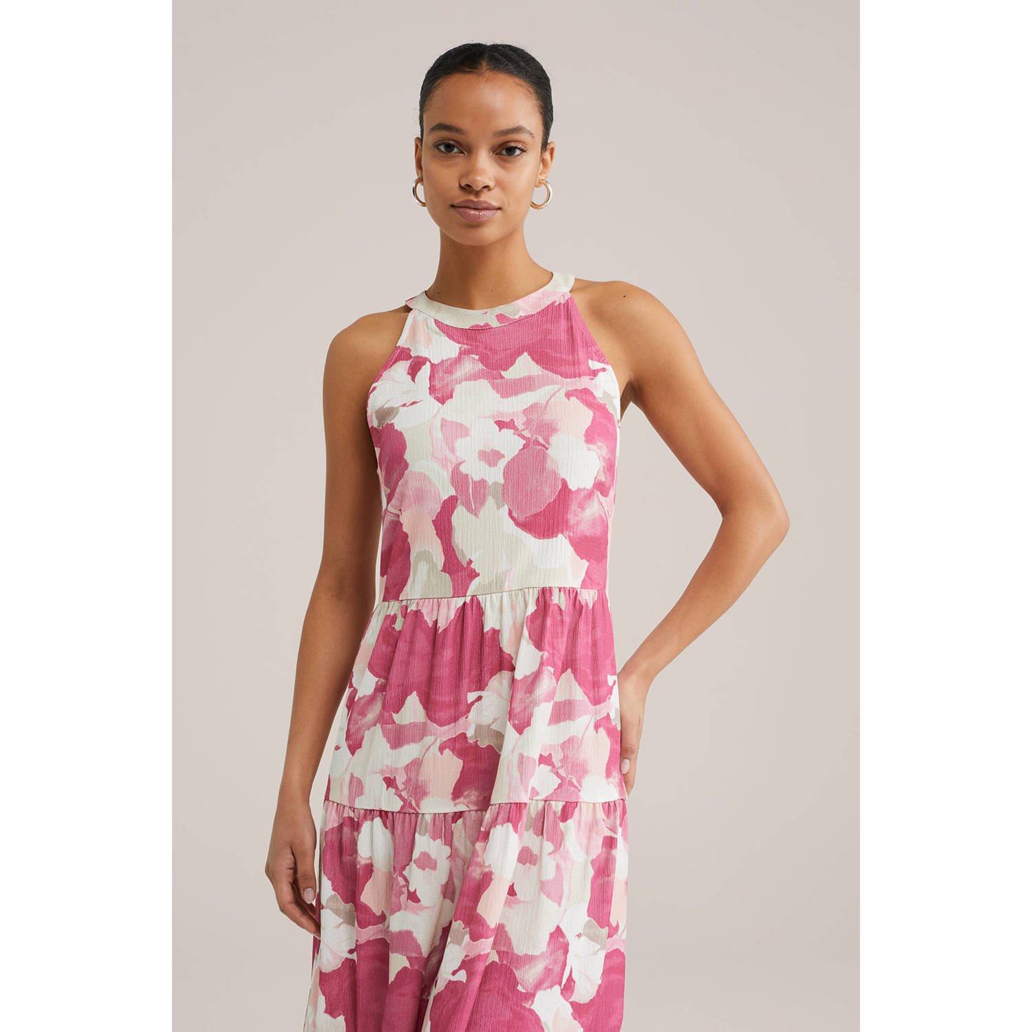WE Fashion A-lijn jurk roze