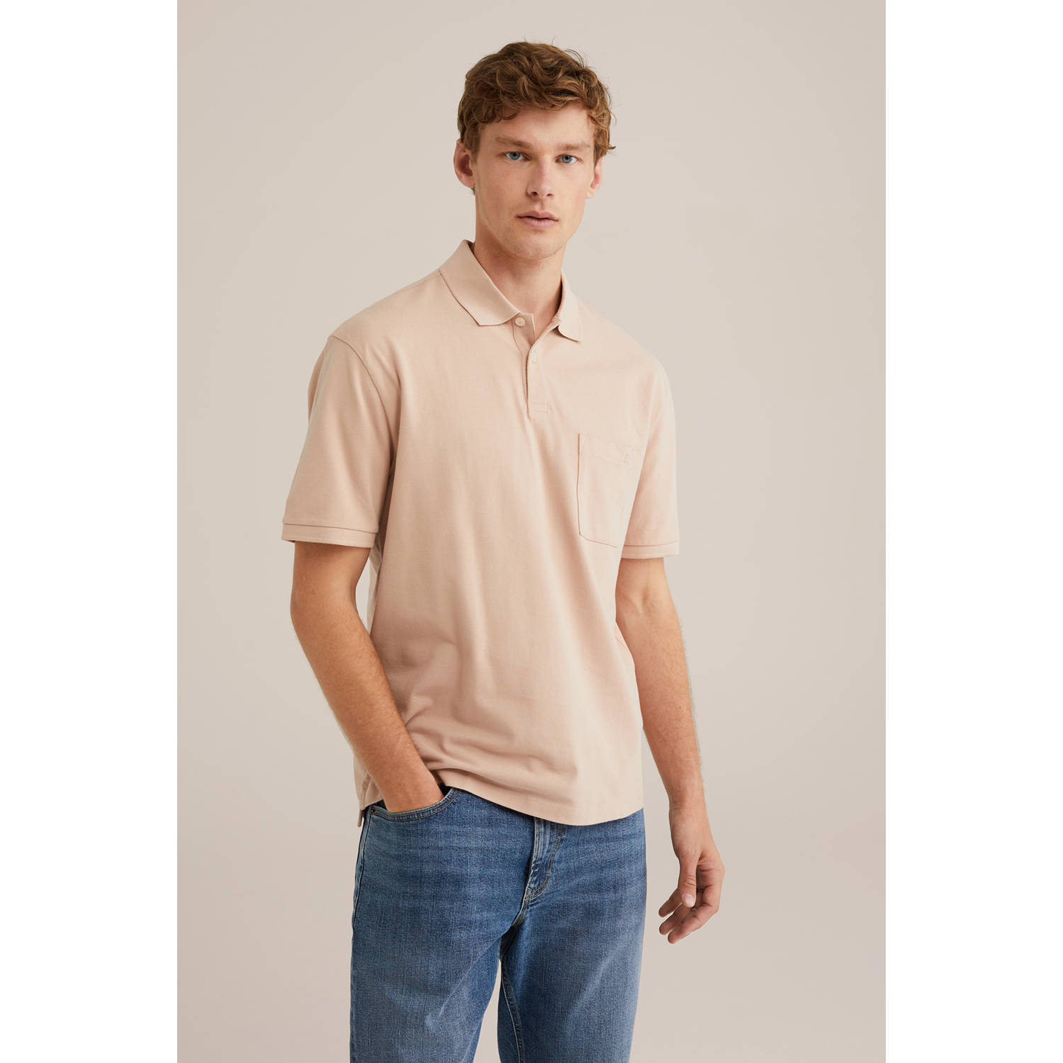 WE Fashion Blue Ridge regular polo oudroze