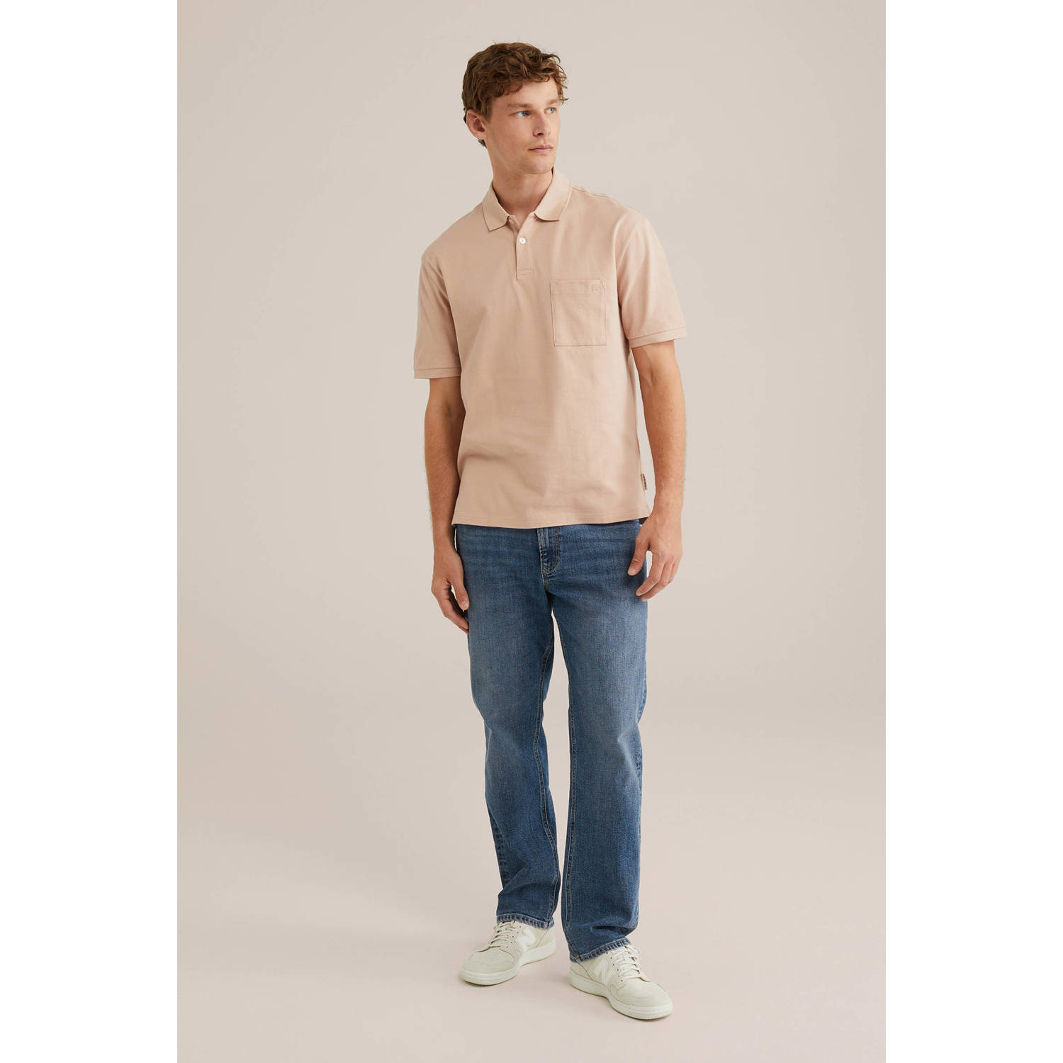 WE Fashion Blue Ridge regular polo oudroze