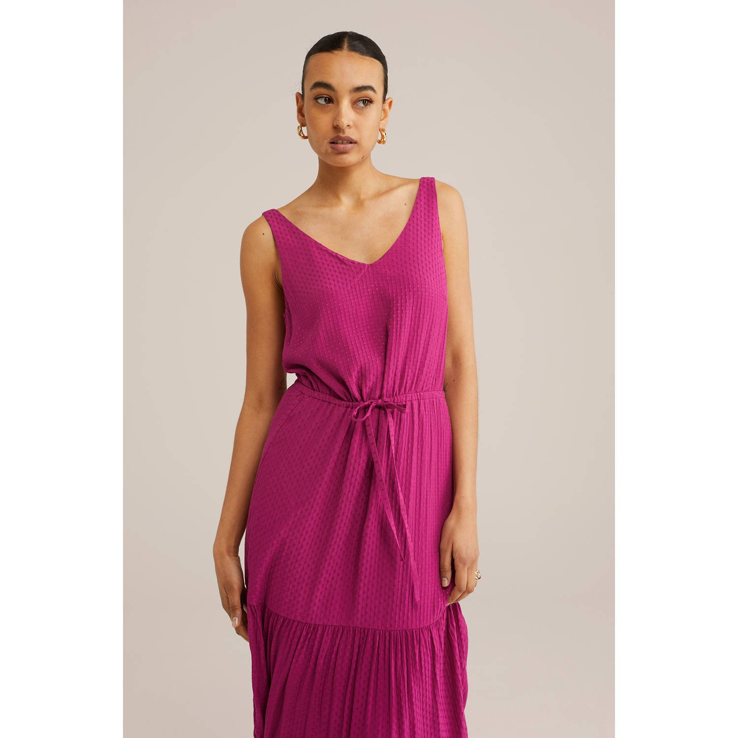 WE Fashion maxi jurk roze