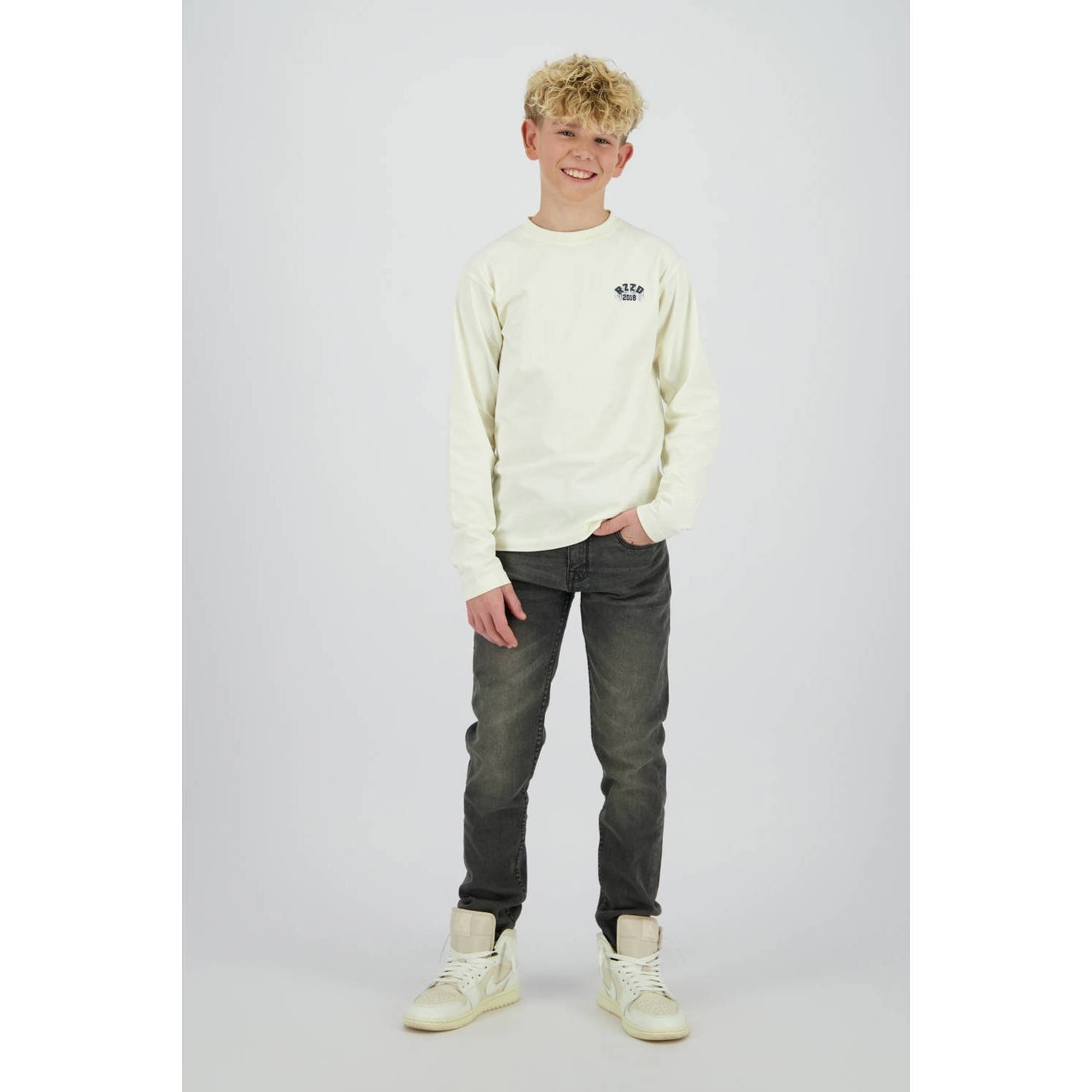 Raizzed straight leg jeans grey denim