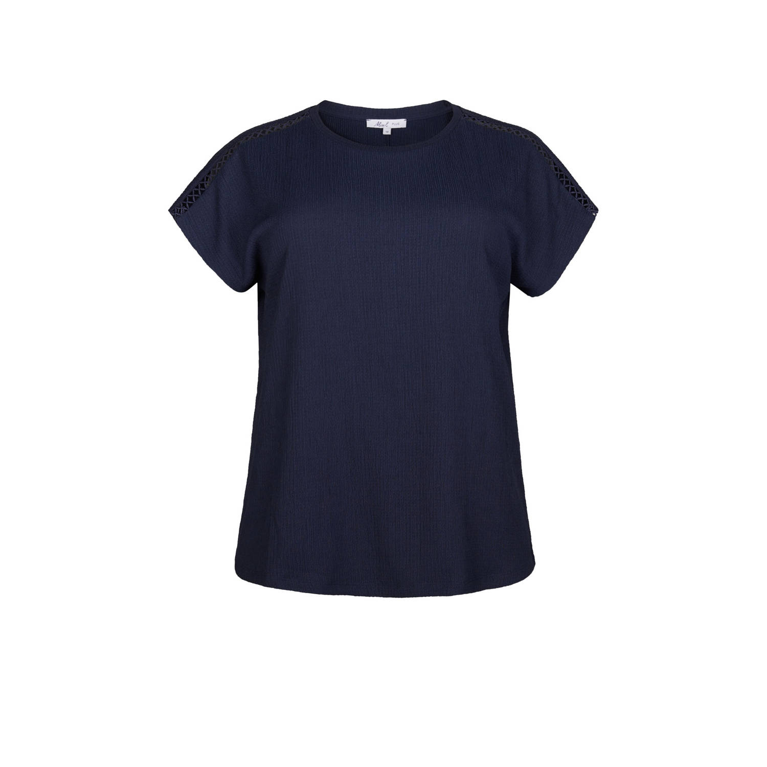 Miss Etam Plus top donkerblauw