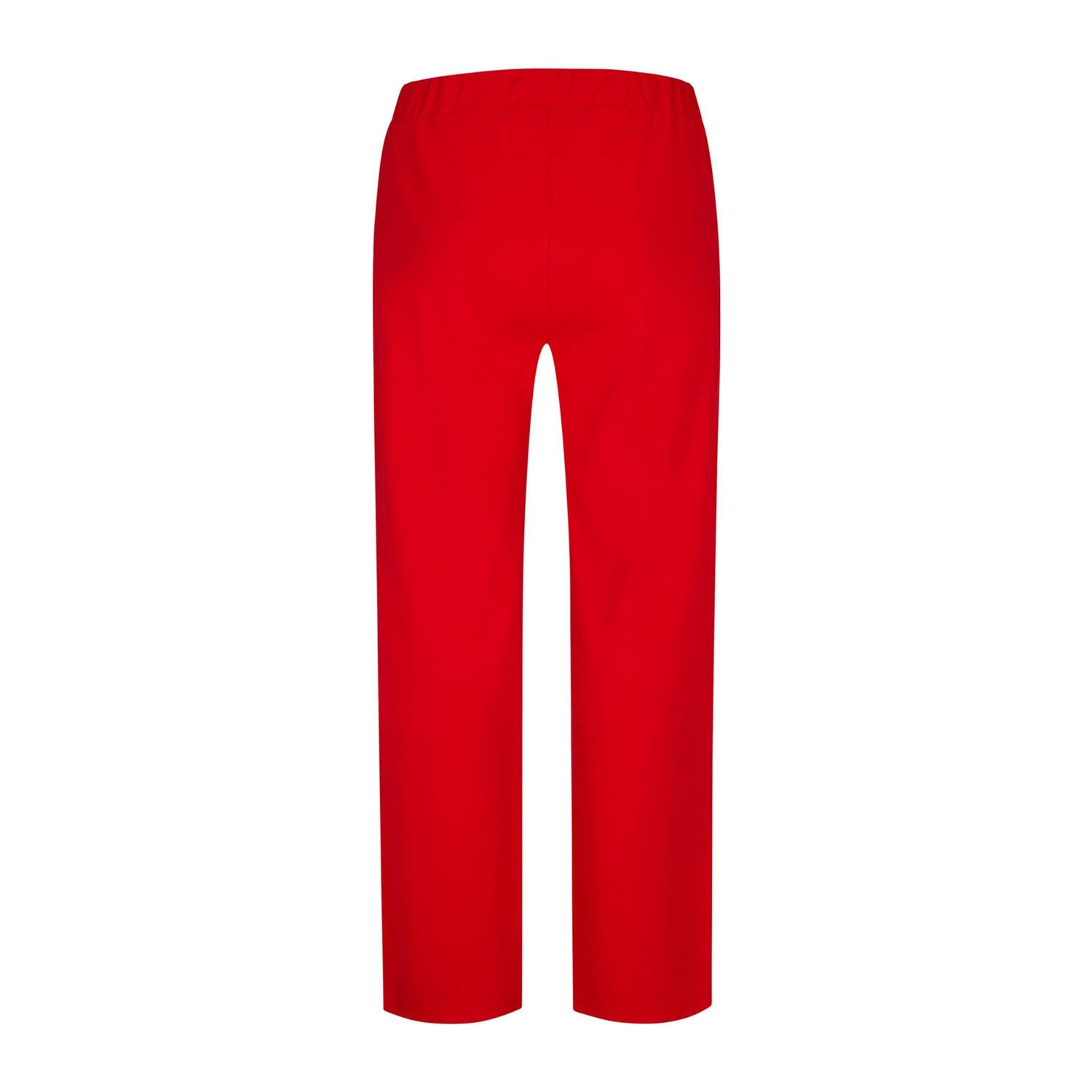 Miss Etam Plus wide leg high waist broek rood
