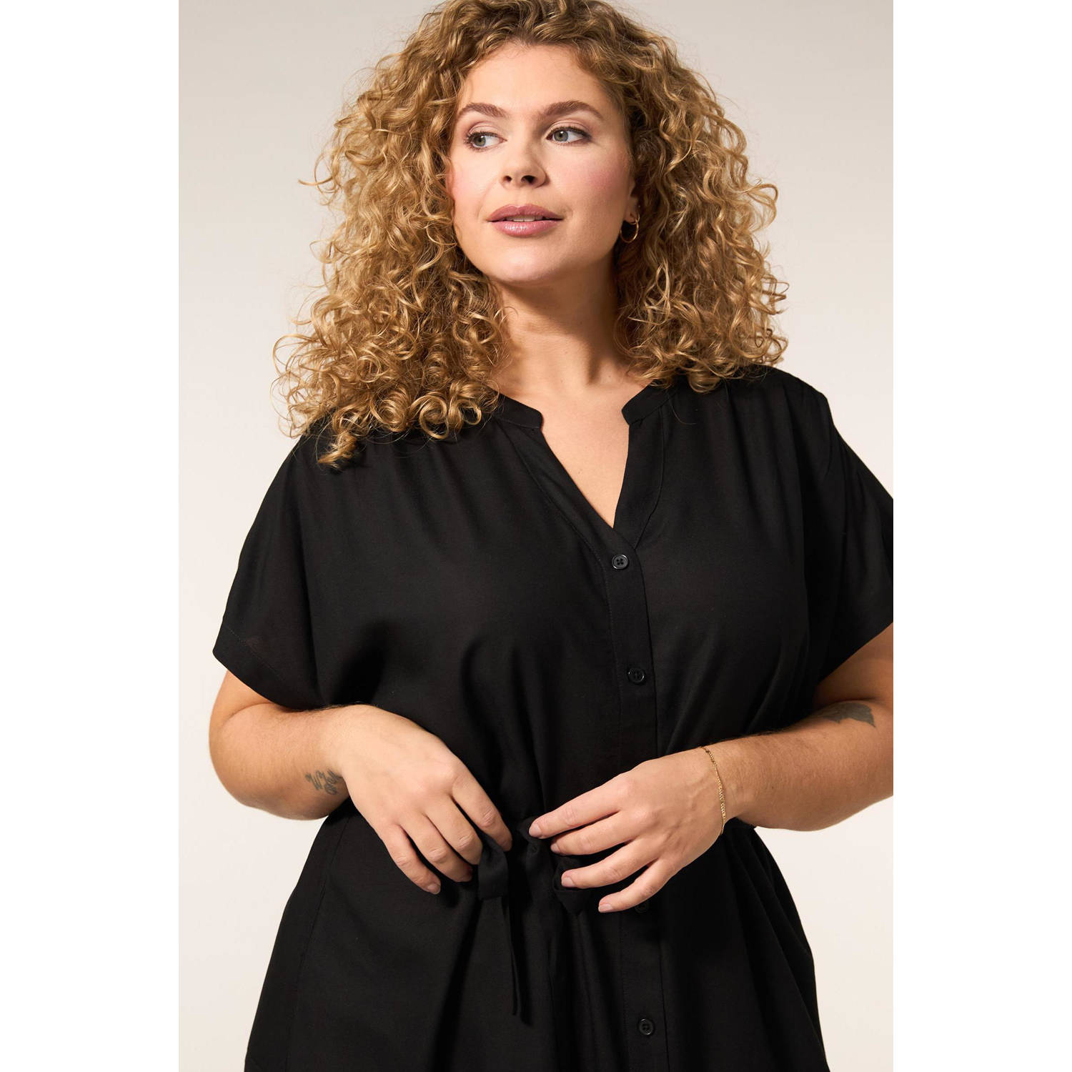 Miss Etam Plus jurk zwart