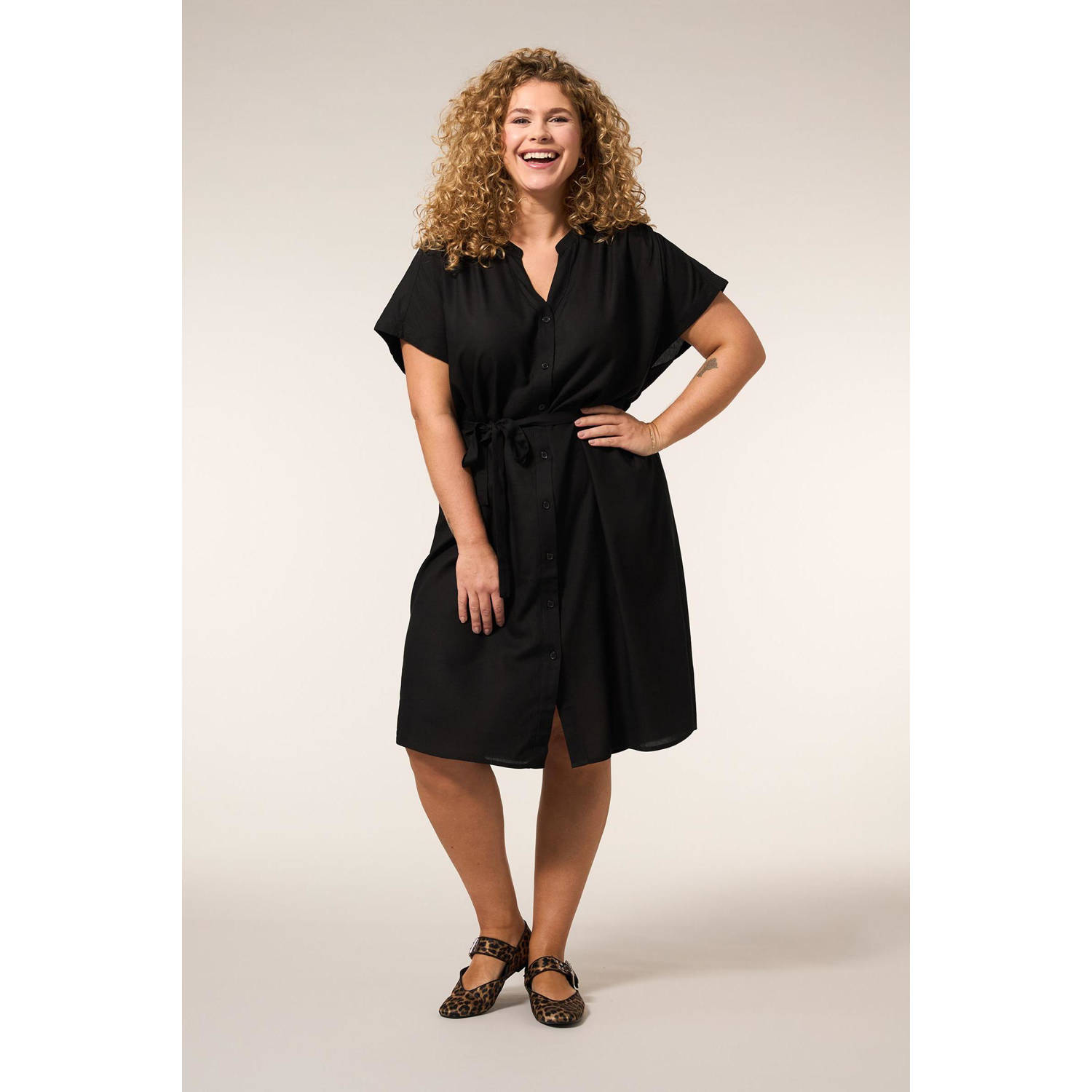 Miss Etam Plus jurk zwart