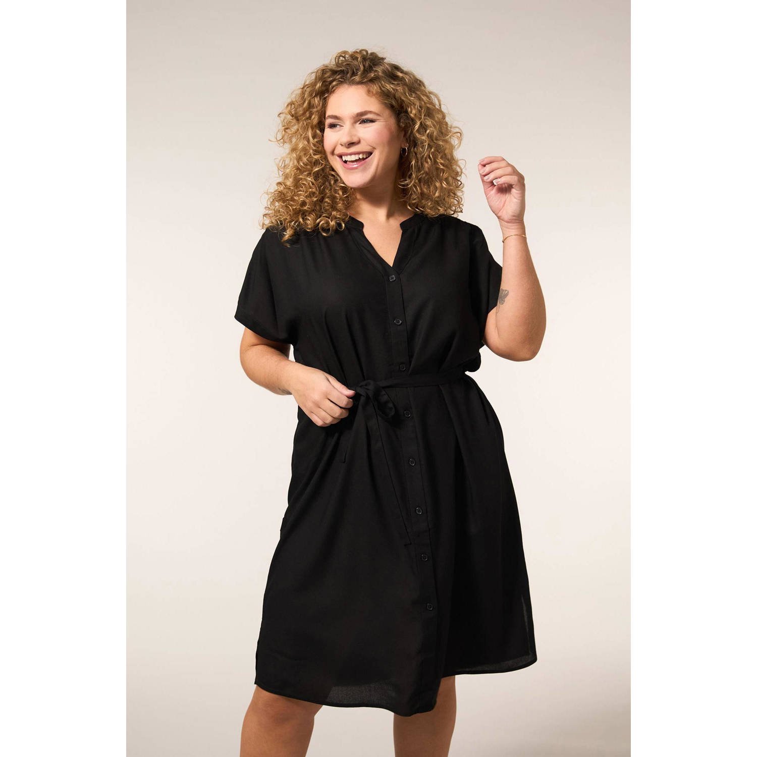 Miss Etam Plus jurk zwart