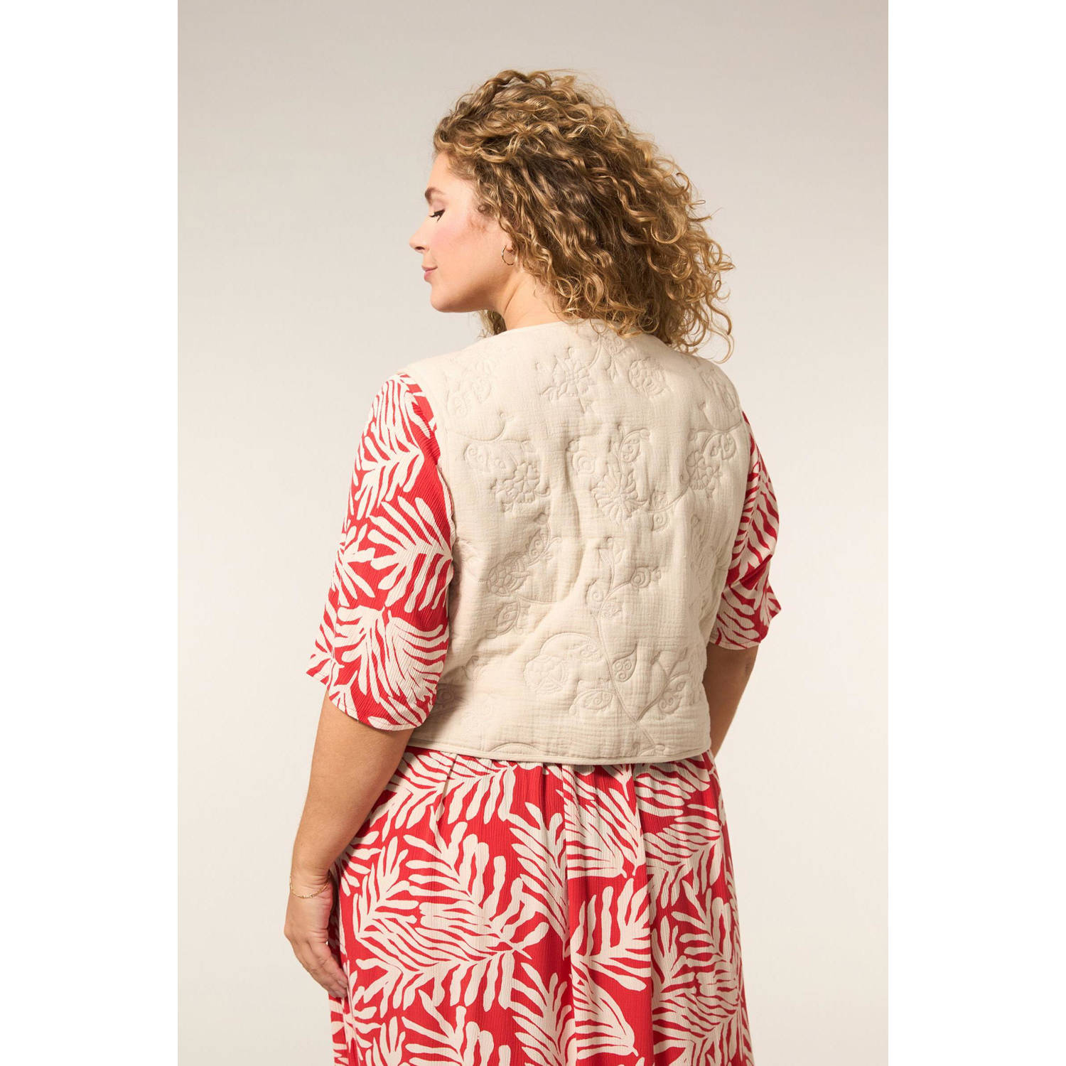 Miss Etam Plus gilet ecru