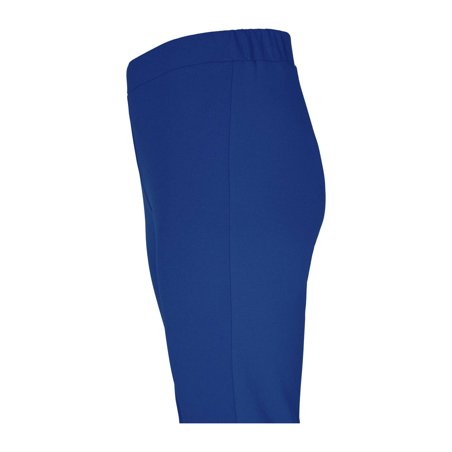 Miss Etam Plus flared regular waist broek blauw