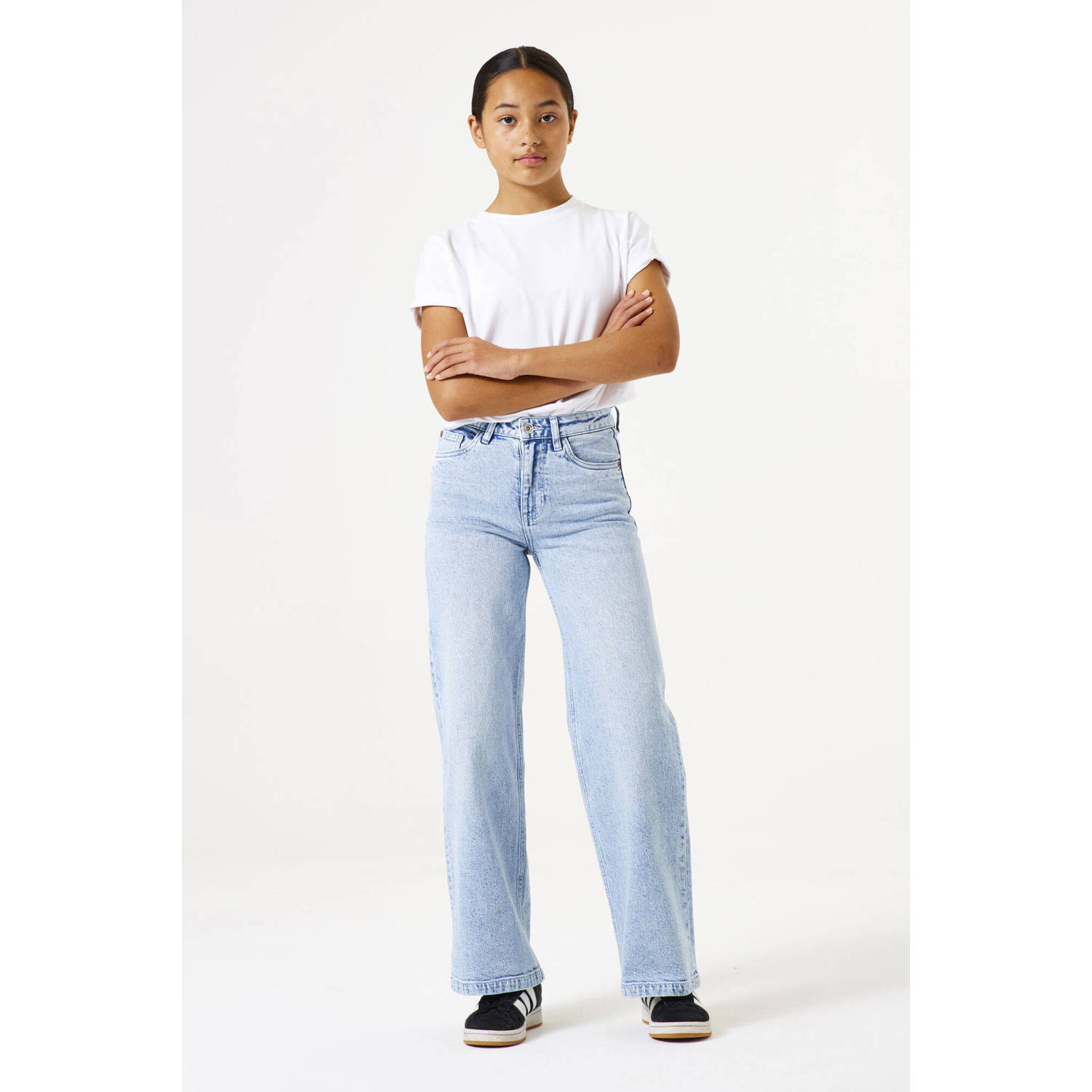 Garcia high waist loose fit jeans light blue denim