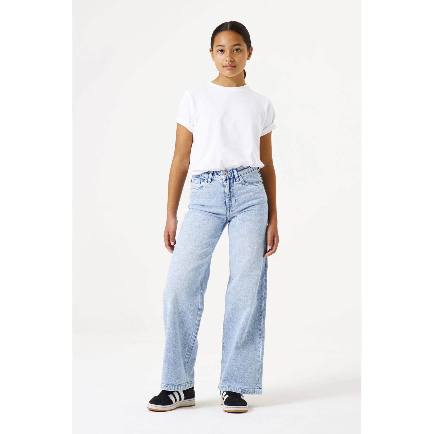 Garcia high waist loose fit jeans light blue denim