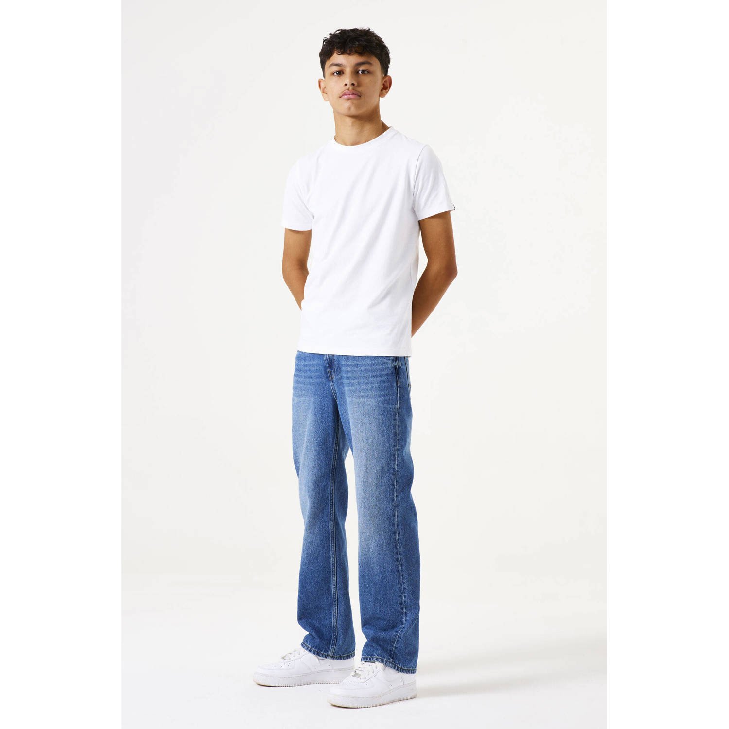 Garcia straight leg jeans medium blue denim