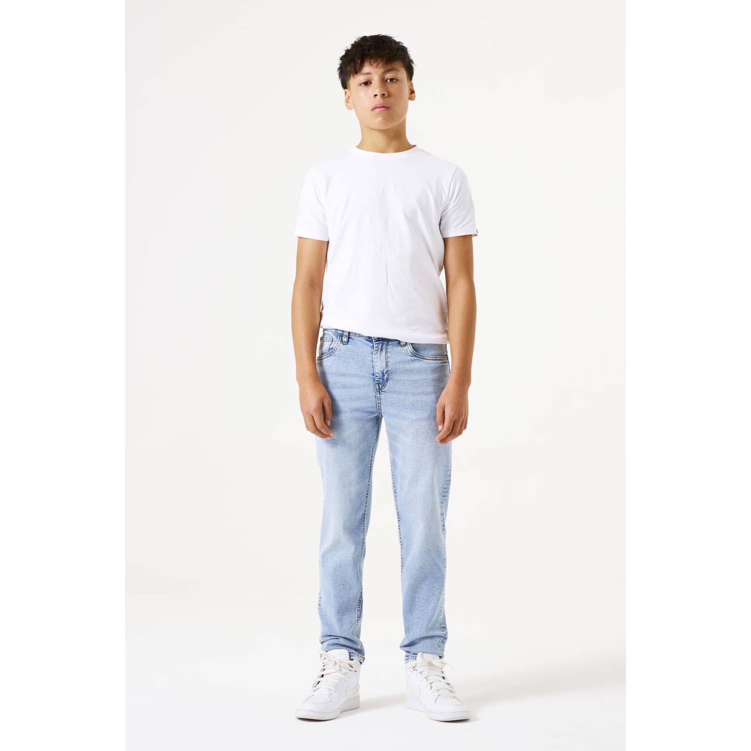 Garcia tapered jeans light blue denim