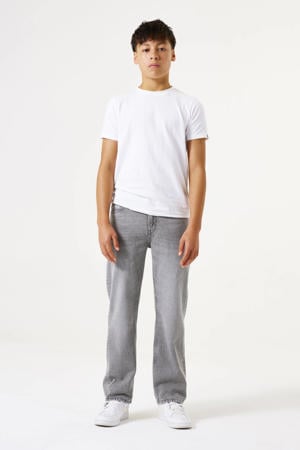 straight leg jeans grey denim