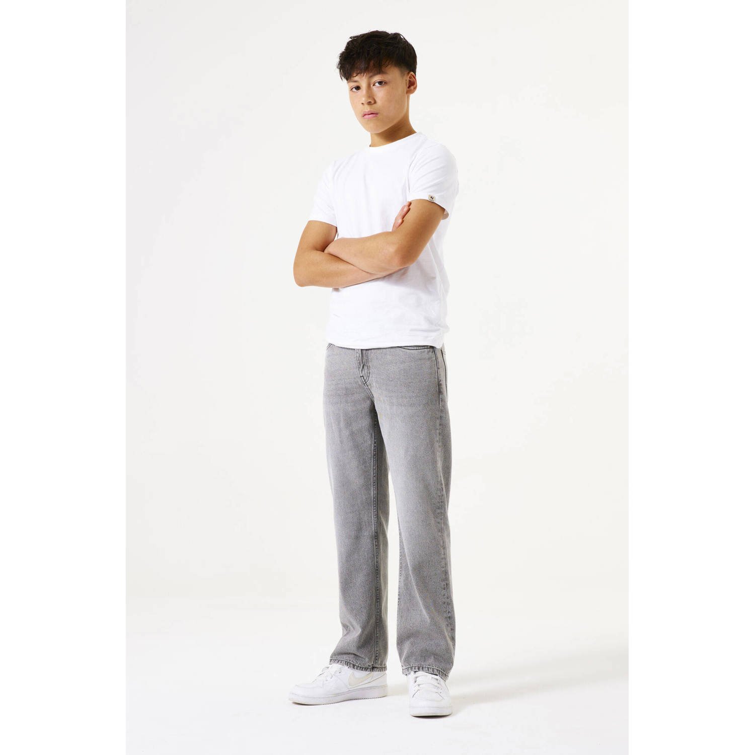 Garcia straight leg jeans grey denim
