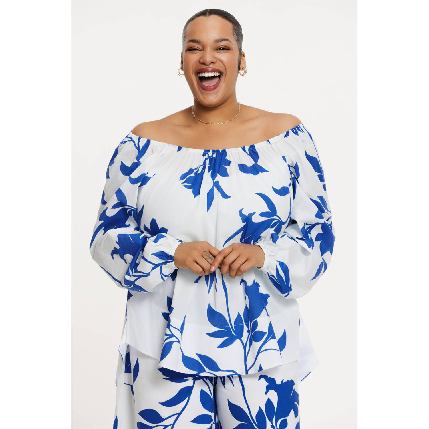 YOEK off shoulder top wit