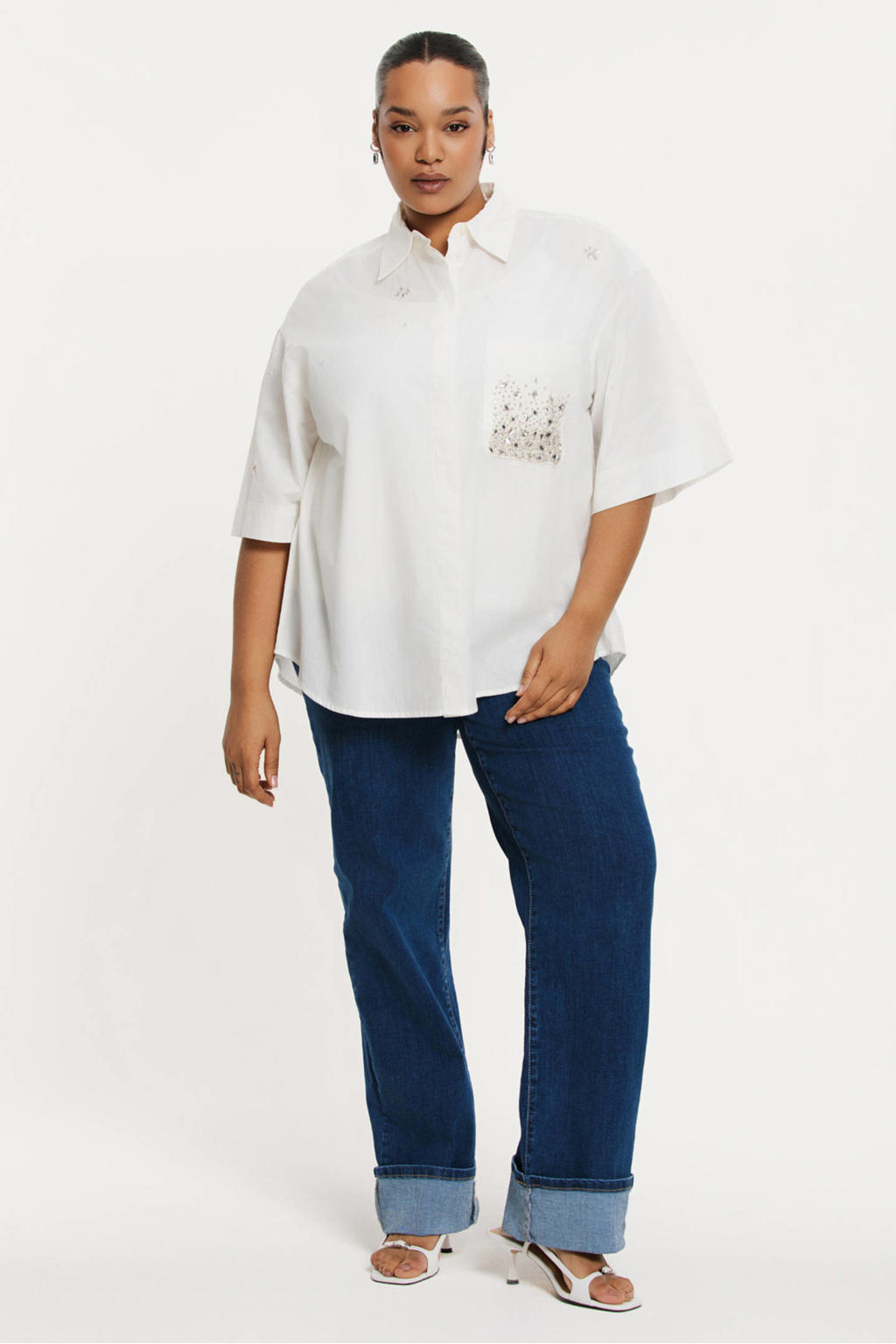 YOEK blouse wit