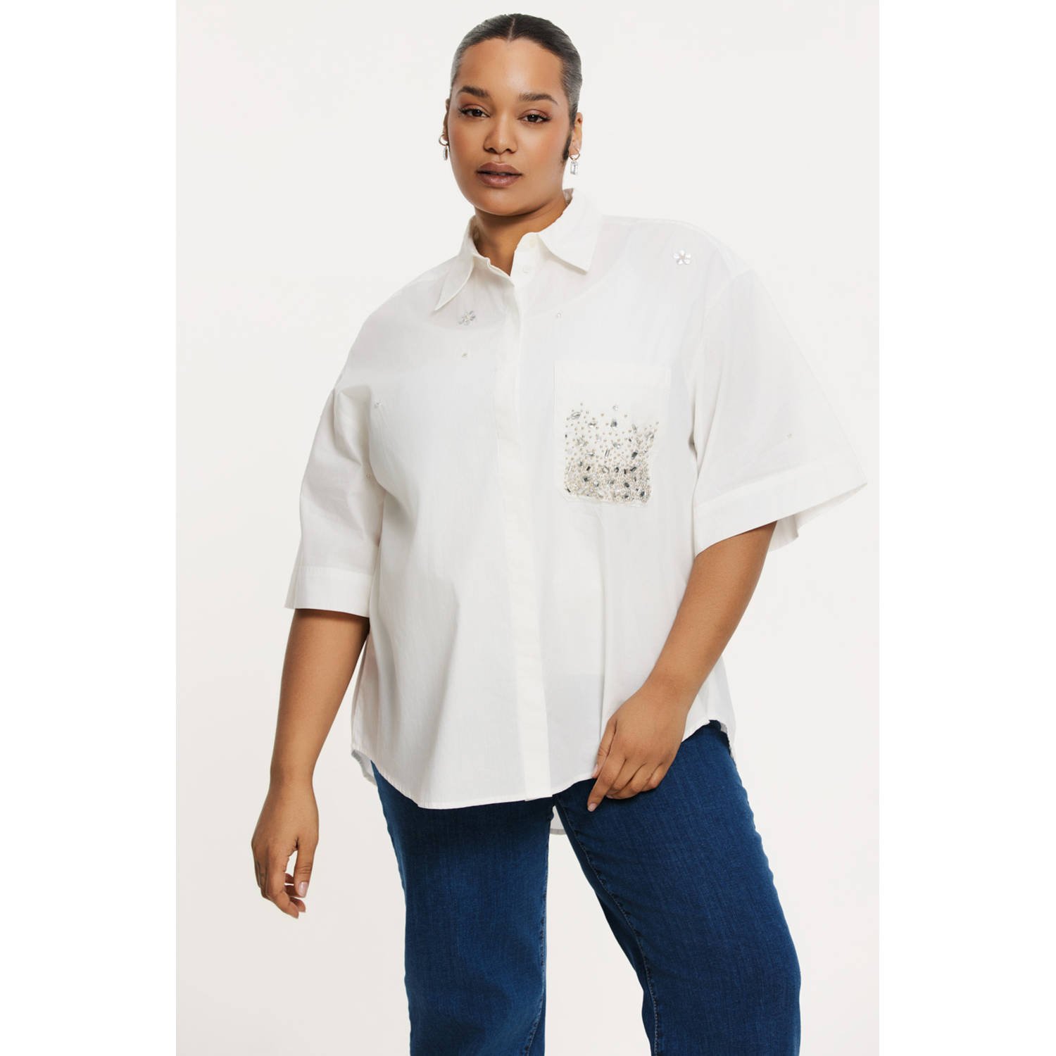 YOEK blouse wit