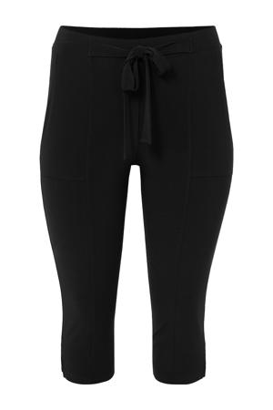 straight high waist broek zwart