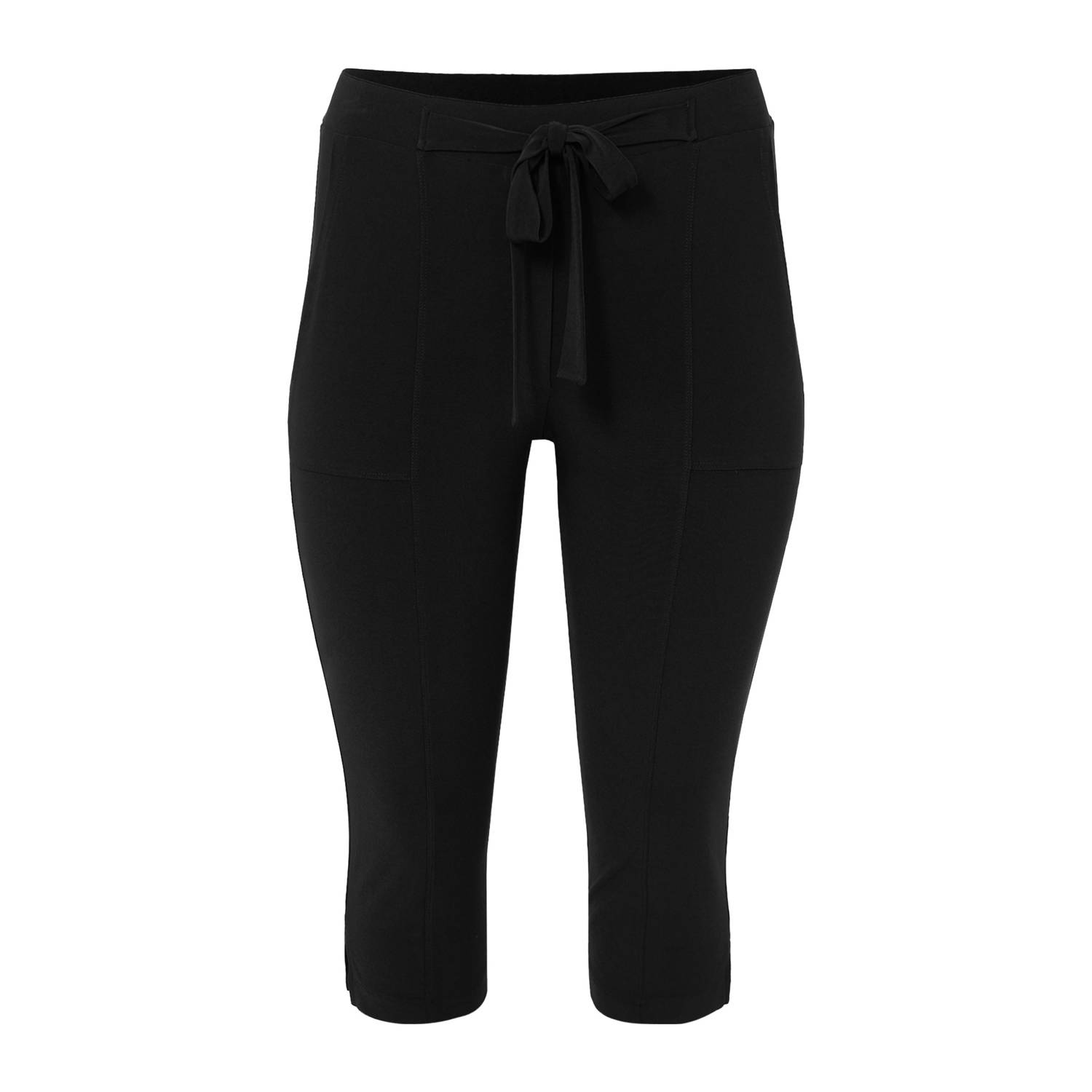YOEK straight high waist broek zwart