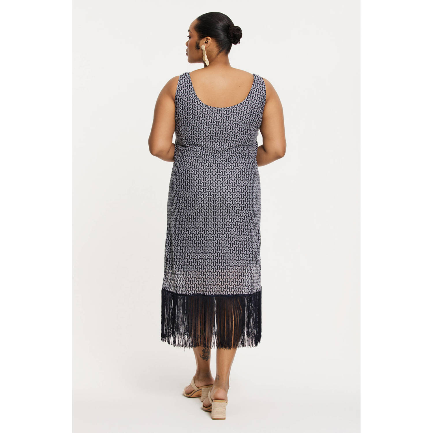 YOEK zomerjurk donkerblauw
